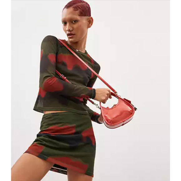 Coach Mini Ergo Bag In Crinkle Patent Coachtopia leather Rainbow CQ832 NWT - Picture 7 of 11